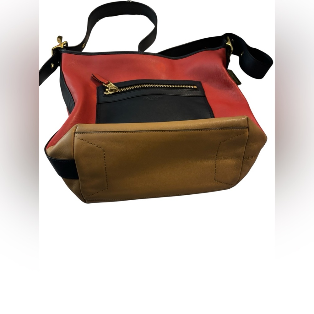 Coach | color block leather tote bag - Picture 6 of 10